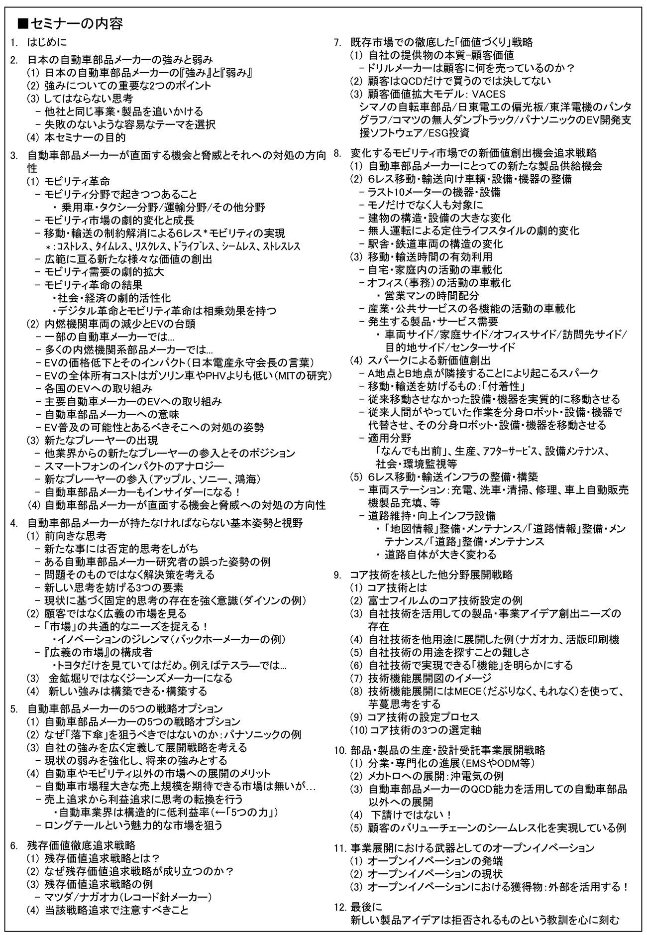 自動車市場の激変を前にした内燃機関系自動車部品メーカーの成長戦略、開催日： 2022年6月21日（火）　【オンラインLive配信】